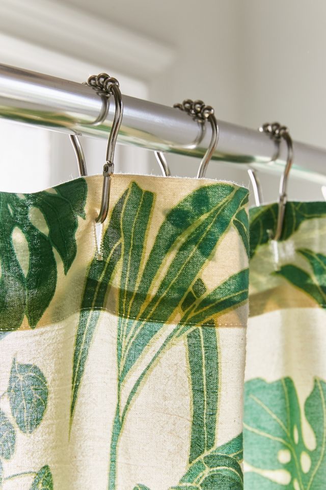 Jungle Shower Curtain Set + Hooks East Urban Home Size: 69 H x 105 W