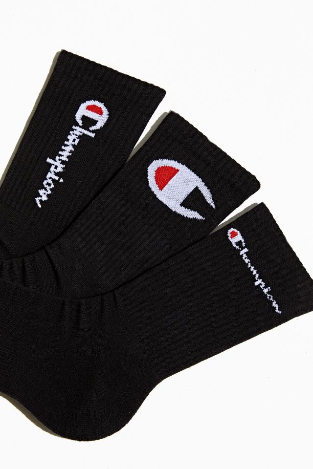 Champion Core Essential Crew Logo Sock 3-Pack