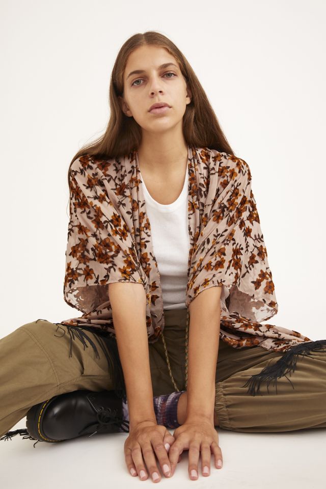 Luxe Floral Velvet Robe #1