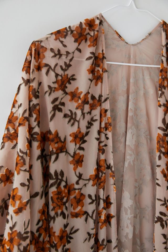 Luxe Floral Velvet Robe #3