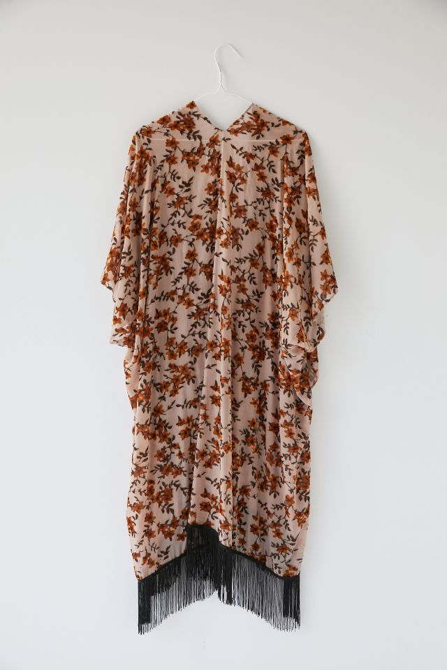 Luxe Floral Velvet Robe #4