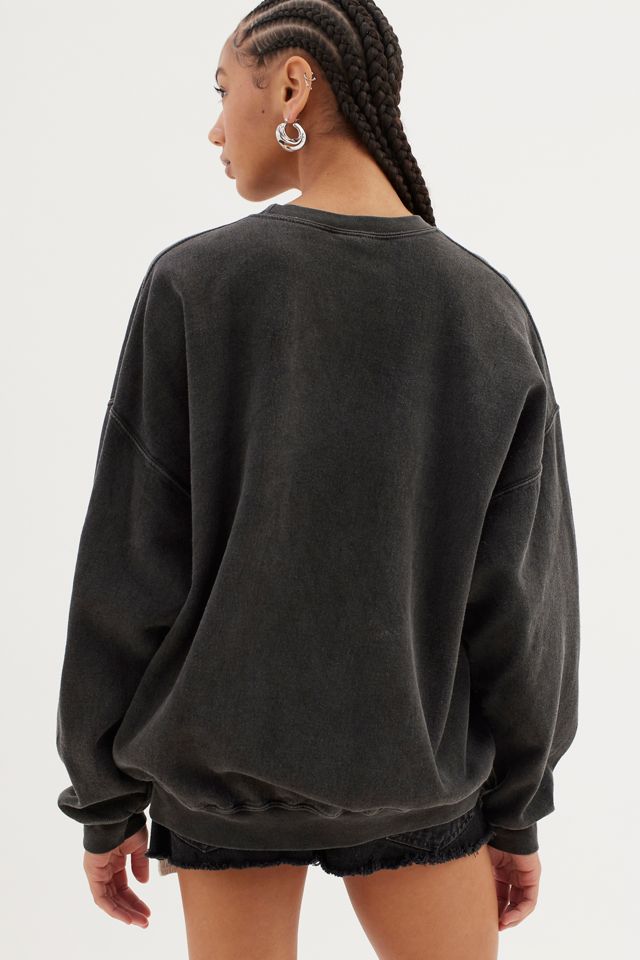 Nirvana Smile Overdyed Crew Neck Sweatshirt | Urban Outfitters