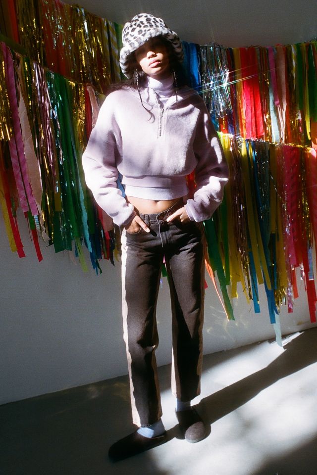 UO Bliss Fuzzy Fleece Hoodie Sweatshirt #1