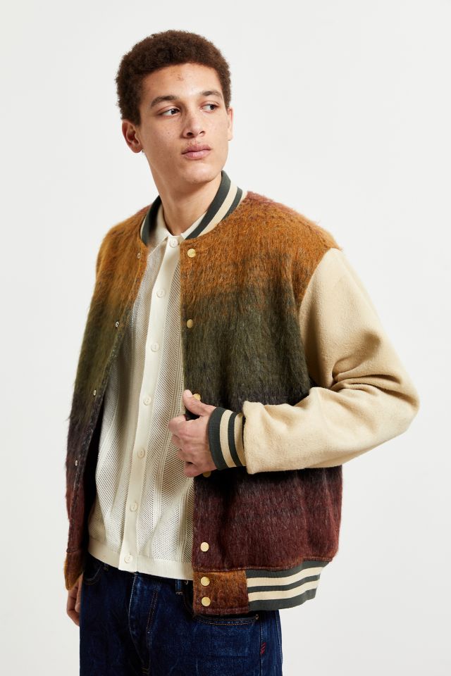 UO Ombre Wool Varsity Jacket Urban Outfitters Canada