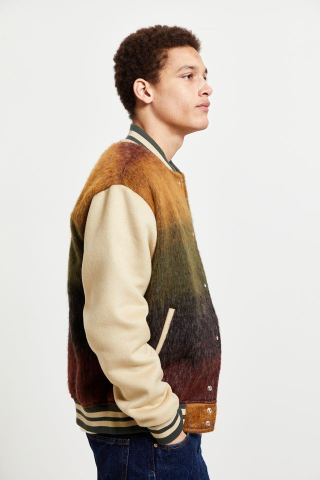 UO Ombre Wool Varsity Jacket | Urban Outfitters