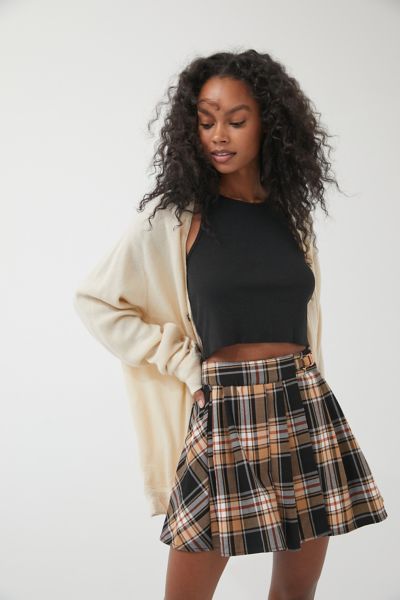 UO Marianne Buckle Waist Mini Skirt | Urban Outfitters