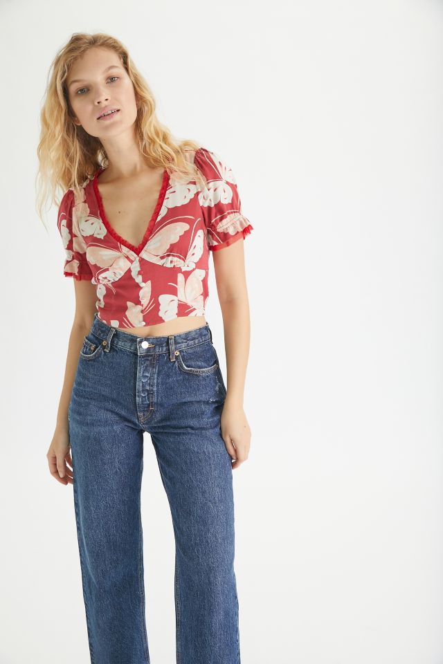 UO Hazel Button-Up Blouse | Urban Outfitters