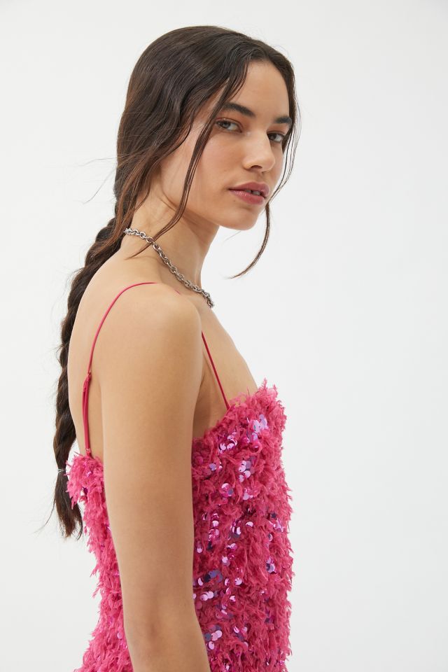 Urban outfitters store pink sparkly dress