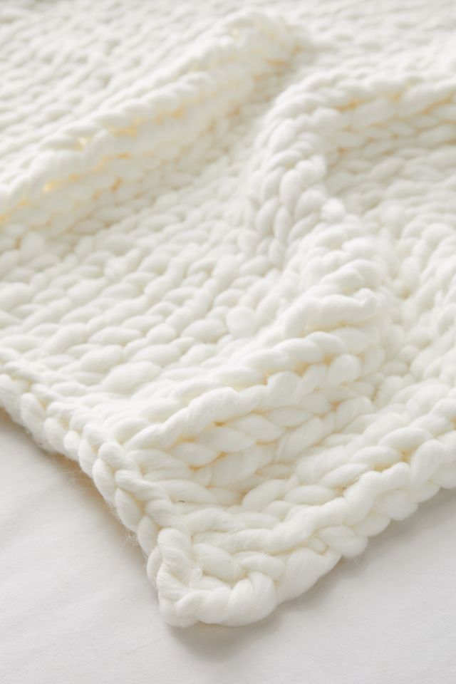 Chunky Knit Throw Blanket #2