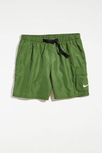 Nike Packable Belted Cargo Short In Green