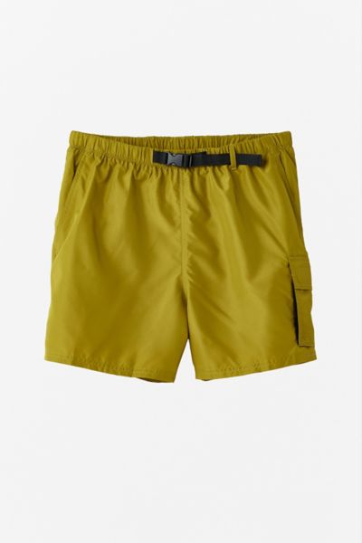NIKE PACKABLE BELTED UTILITY CARGO SHORT IN DARK GREEN AT URBAN OUTFITTERS