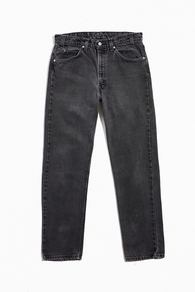 Vintage Levi's 505 Washed Black Jean | Urban Outfitters