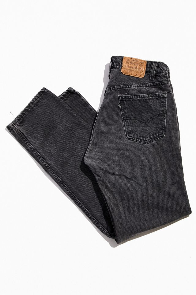 Vintage Levi's 505 Washed Black Jean | Urban Outfitters Canada