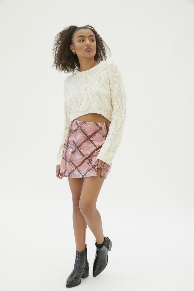 UO Kiki Sequin Mini Skirt #1