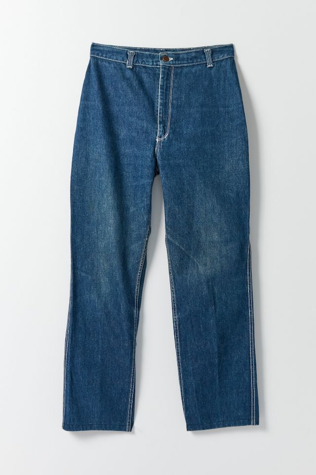 Jean vintage avec poches brodées   #1