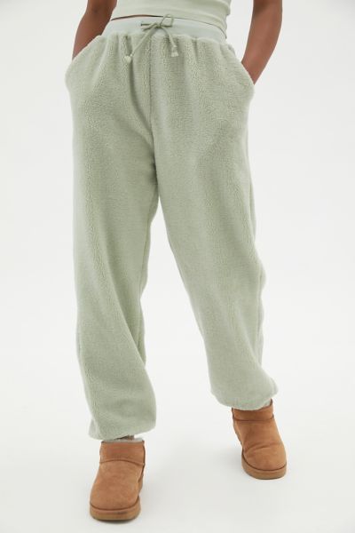 womens sherpa joggers