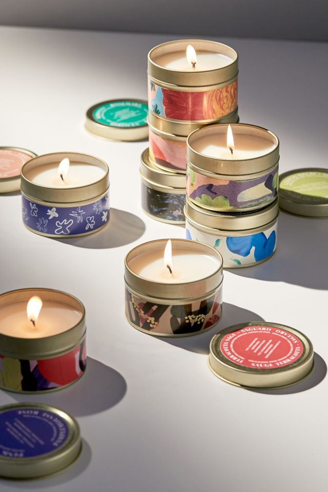 Gold Artist Print Tin 4 oz Candle #2