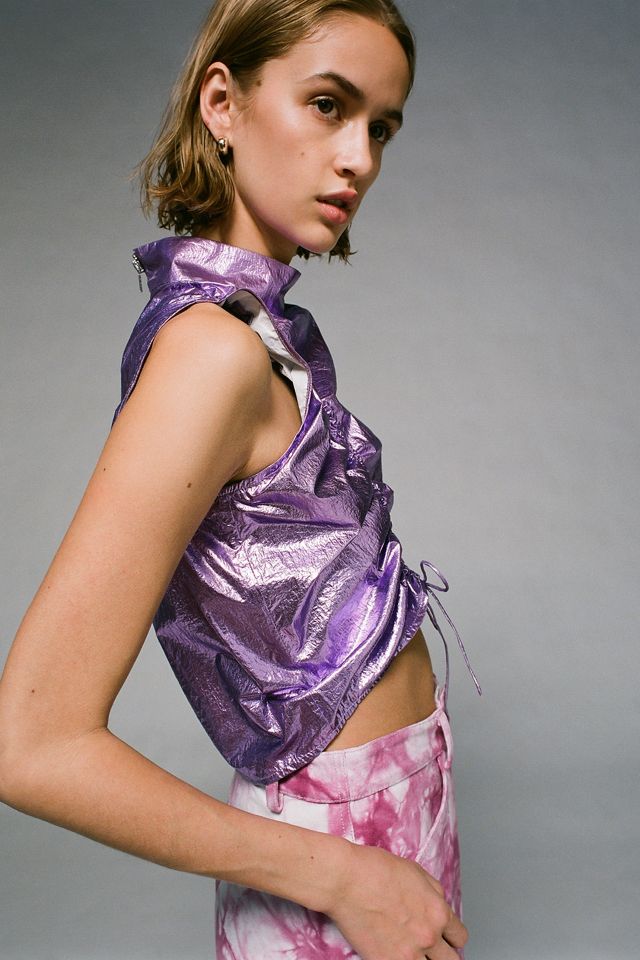 Hosbjerg Uma Metallic Cinched Top #1