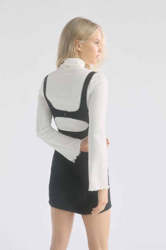 UO Cory Corduroy Pinafore Mini Dress #1