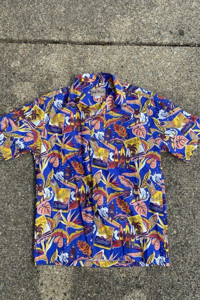 Printed Button-Down Shirt | Urban Outfitters