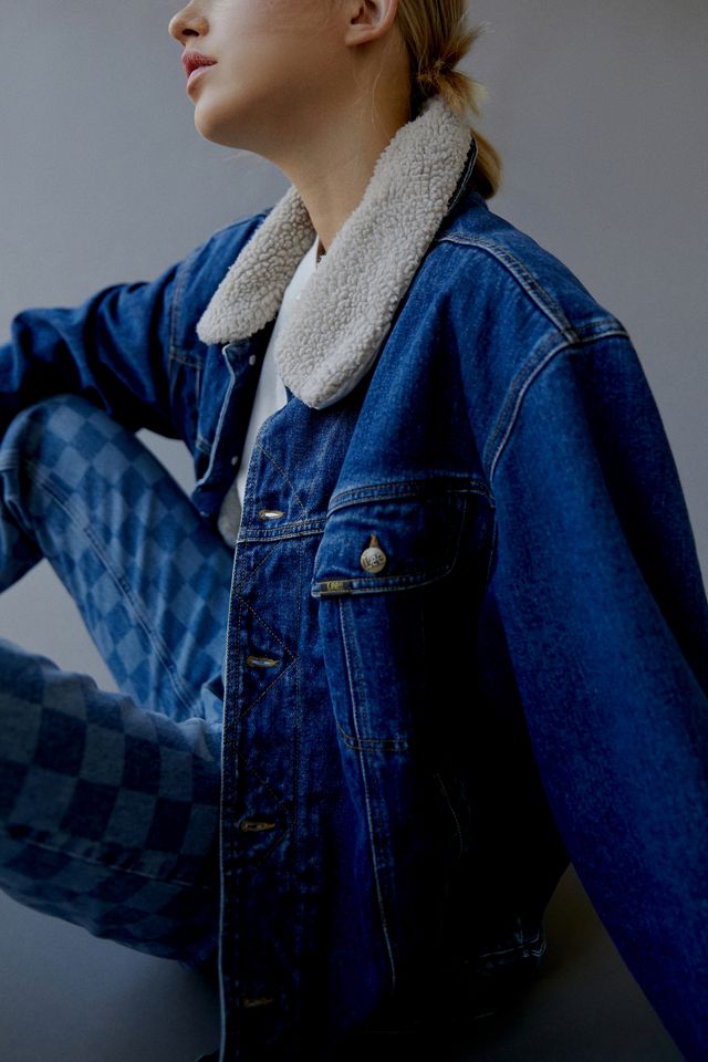 Urban Renewal Vintage Sherpa Lined Denim Jacket #2