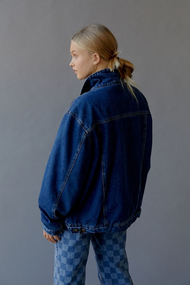 Urban Renewal Vintage Sherpa Lined Denim Jacket #4