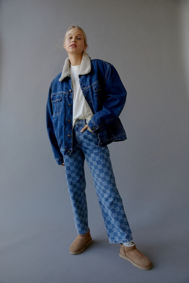 Urban Renewal Vintage Sherpa Lined Denim Jacket #5