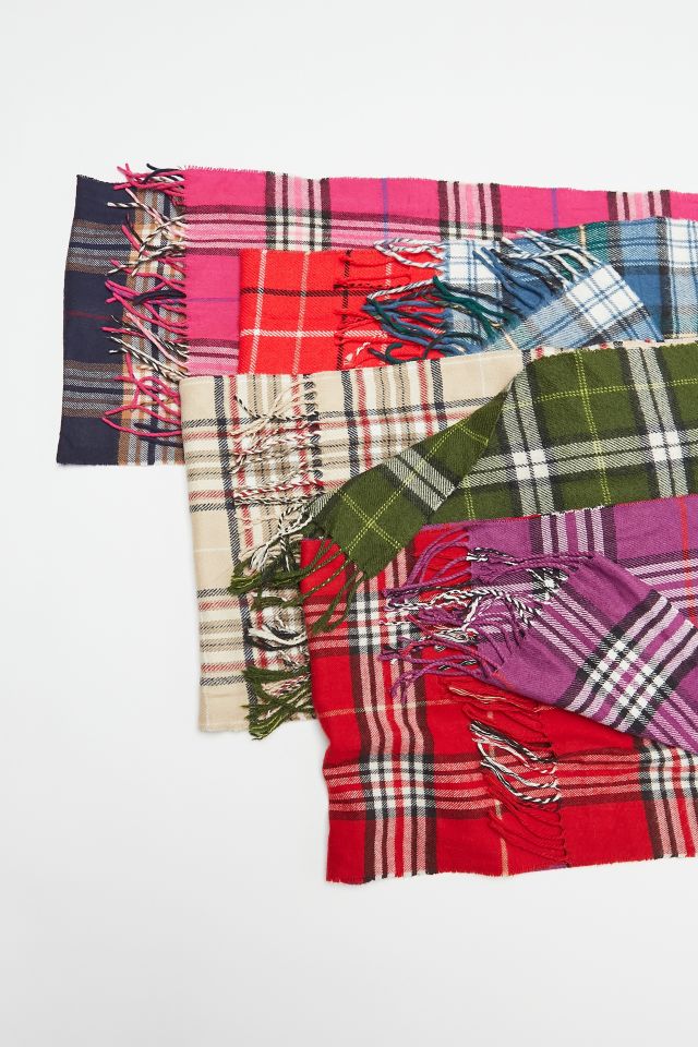 Urban Renewal Remade Spliced Plaid Scarf #1