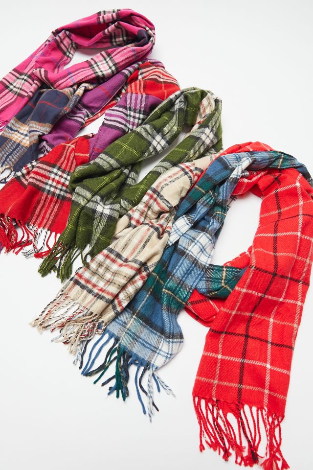 Urban Renewal Remade Spliced Plaid Scarf #2
