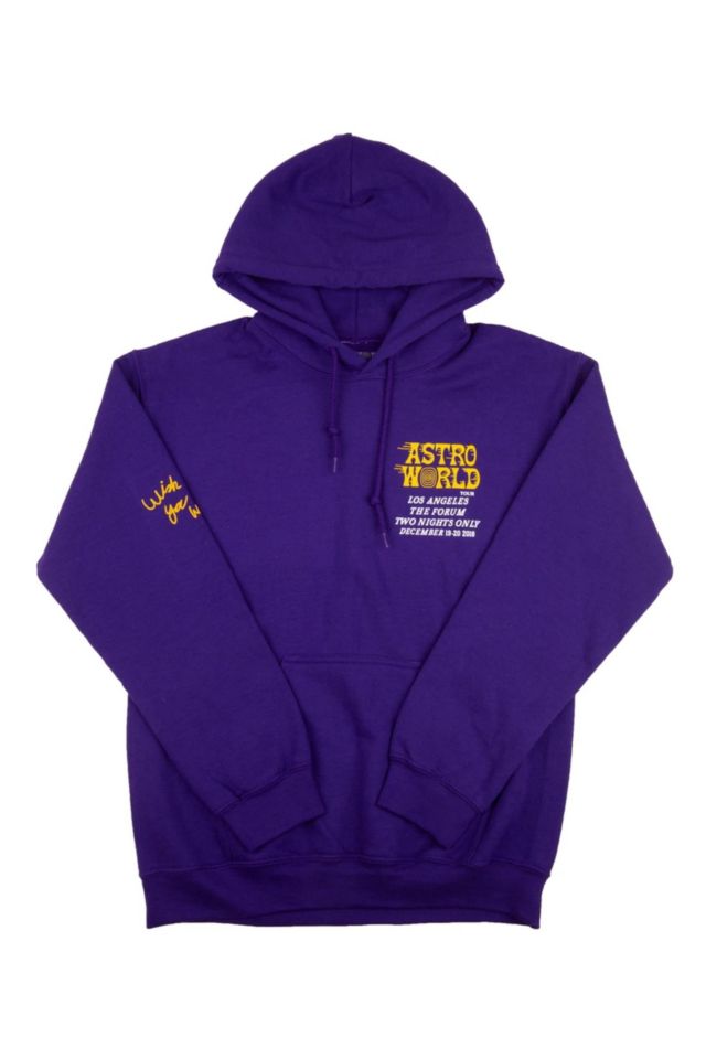 Travis scott hoodie purple new arrivals