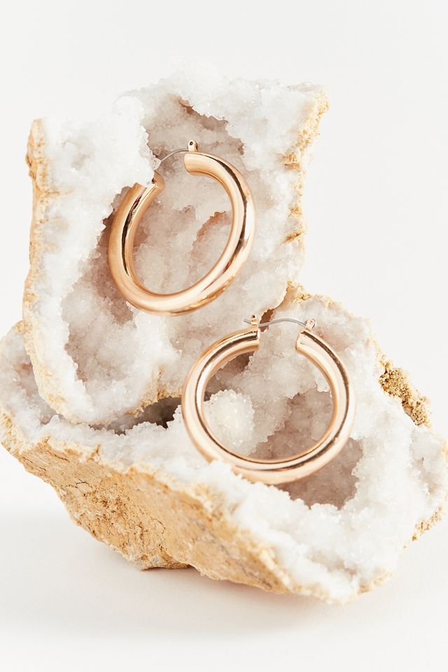 Large Hollow Hoop Earring #1
