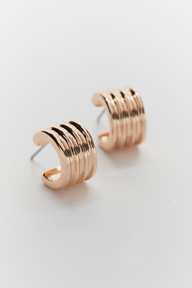Athena Chunky Mini Hoop Earring #1