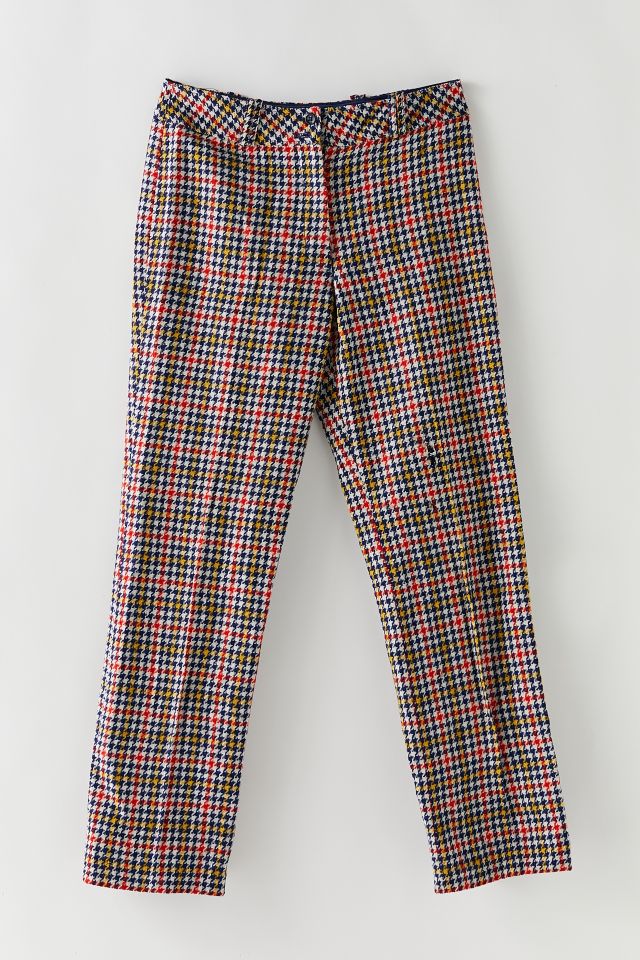 Vintage Houndstooth Print Pant 