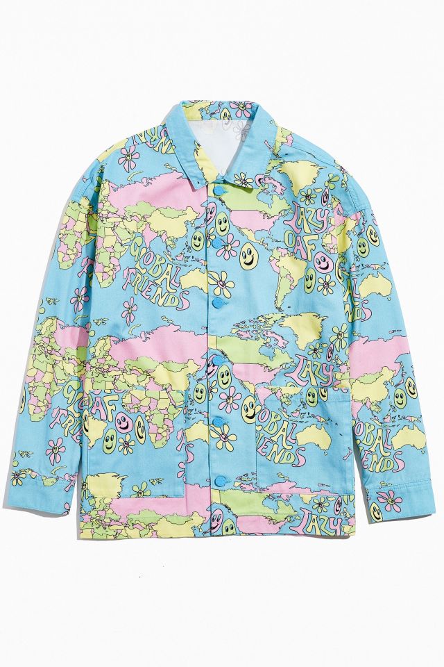 Lazy Oaf Going Global Chore Jacket | Urban Outfitters