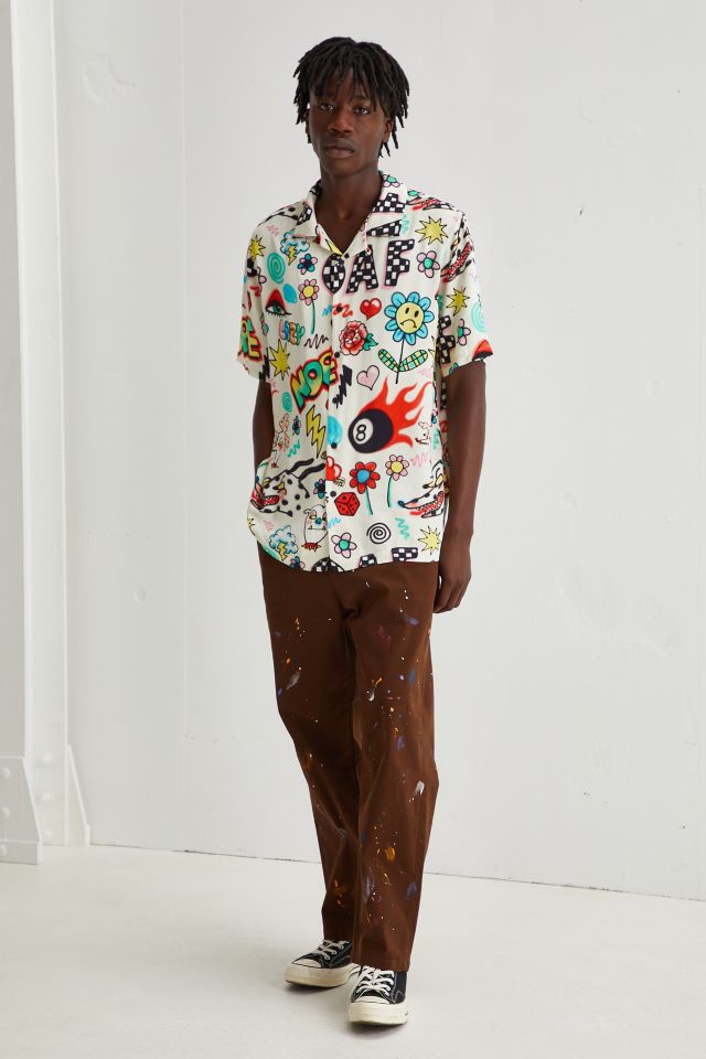 Lazy Oaf Airbrushed Bowling Shirt | Urban Outfitters