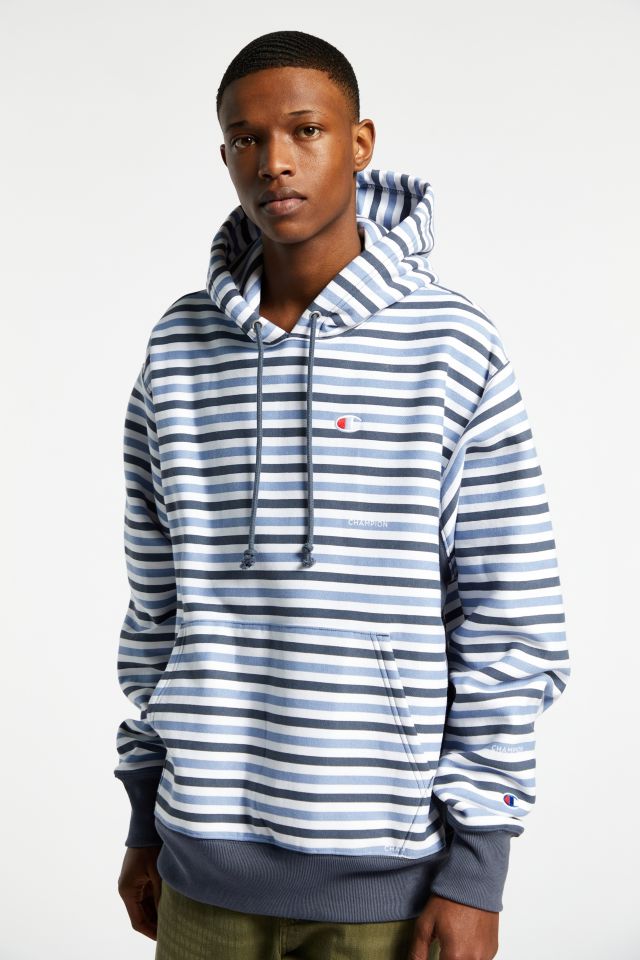 Striped champion hoodie online