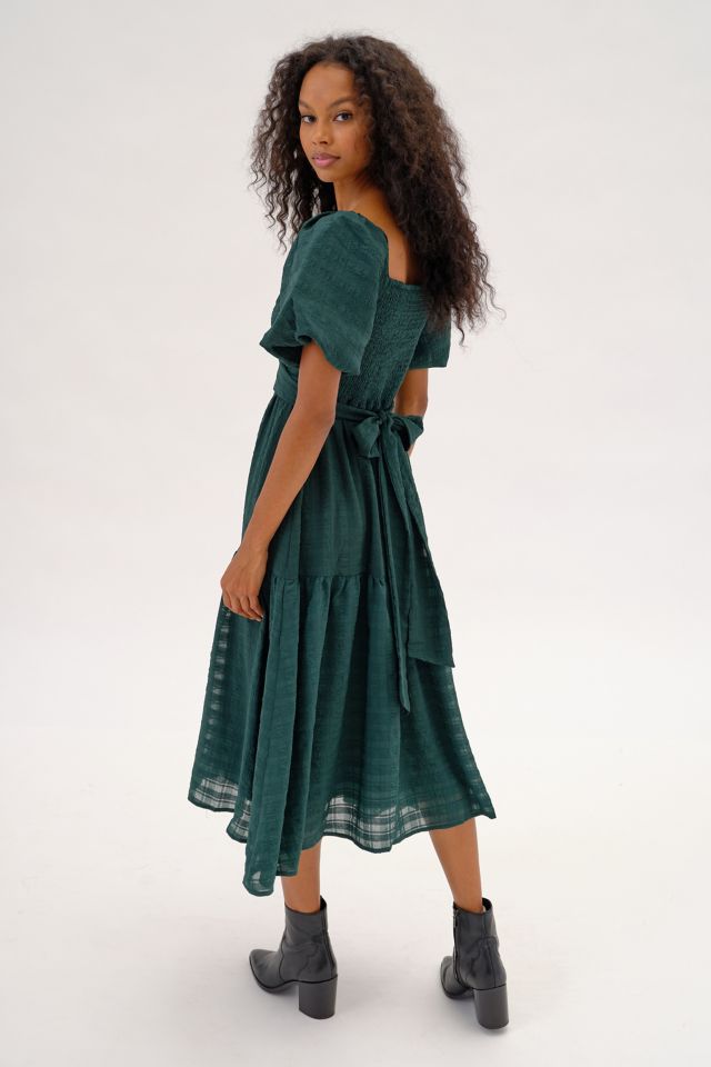 ASTR The Label Sonnet Puff Sleeve Midi Dress #1