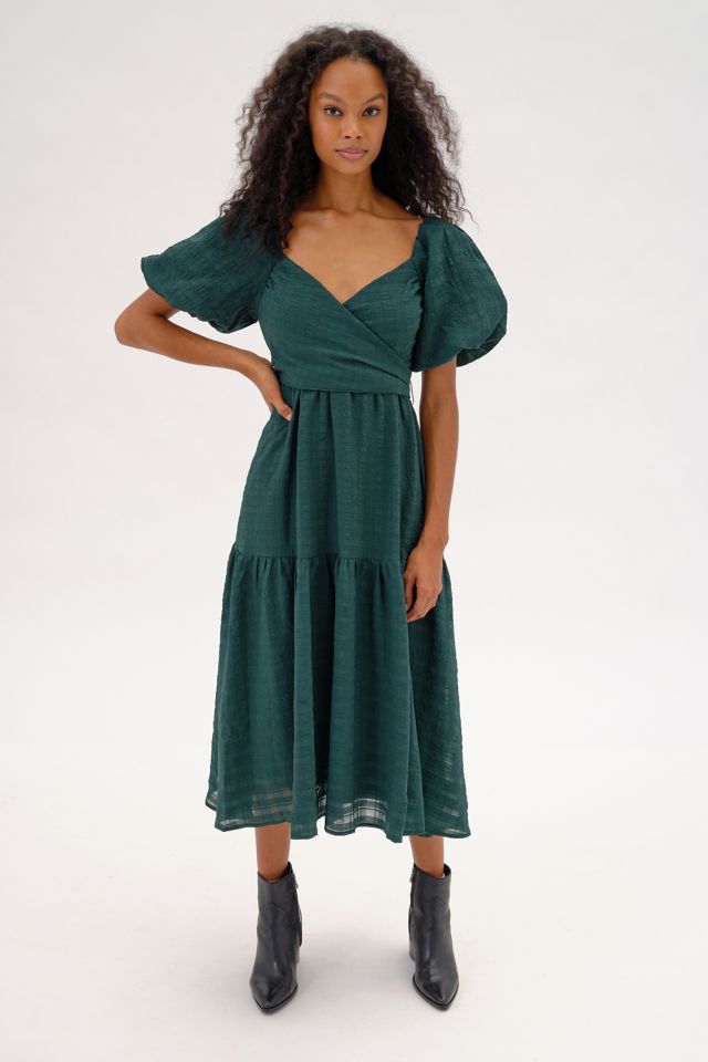 ASTR The Label Sonnet Puff Sleeve Midi Dress #3