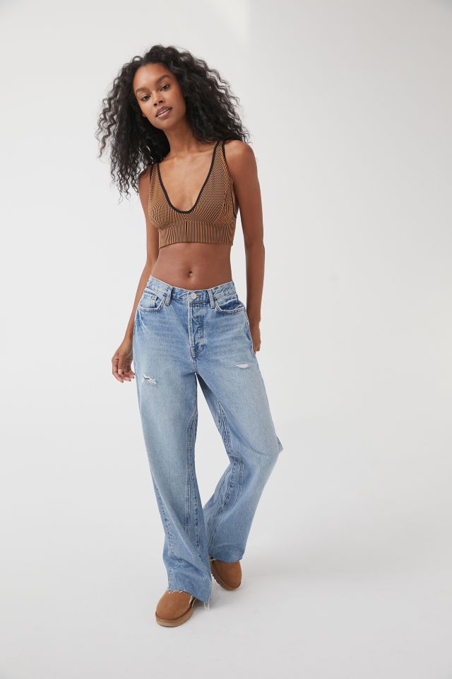 Out From Under Engineered Seamless Ribbed Plunge Bra Top #4