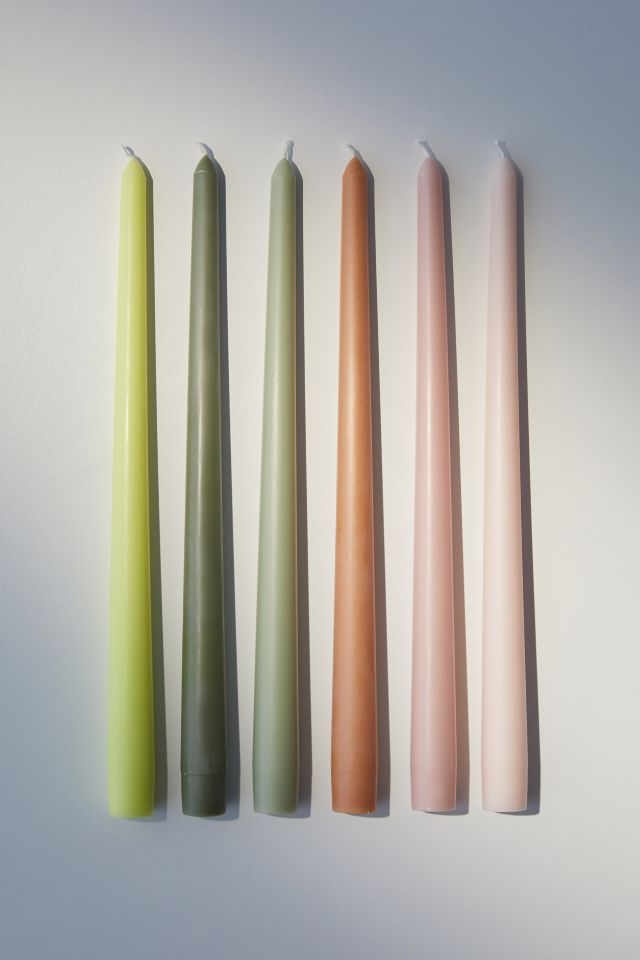 Multicolor Taper Candle - Set Of 6 #1