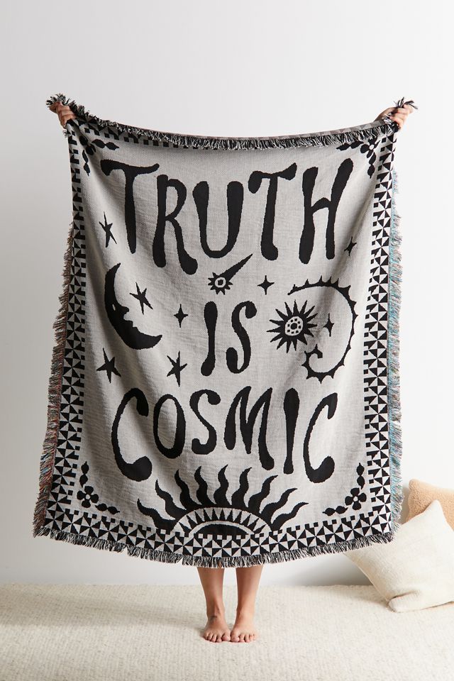 Truth Is Cosmic Woven Throw Blanket Urban Outfitters