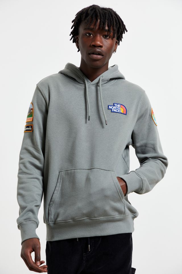 Mens north store face patch hoodie