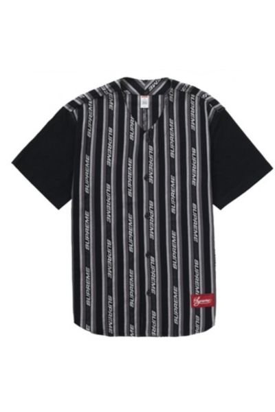 Supreme Jacquard Logo Baseball Jersey