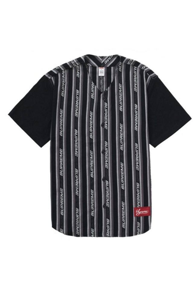 Supreme Jacquard Logo Baseball Jersey | Urban Outfitters