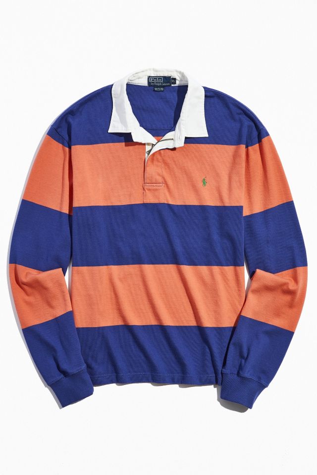 Orange blue outlet polo shirt