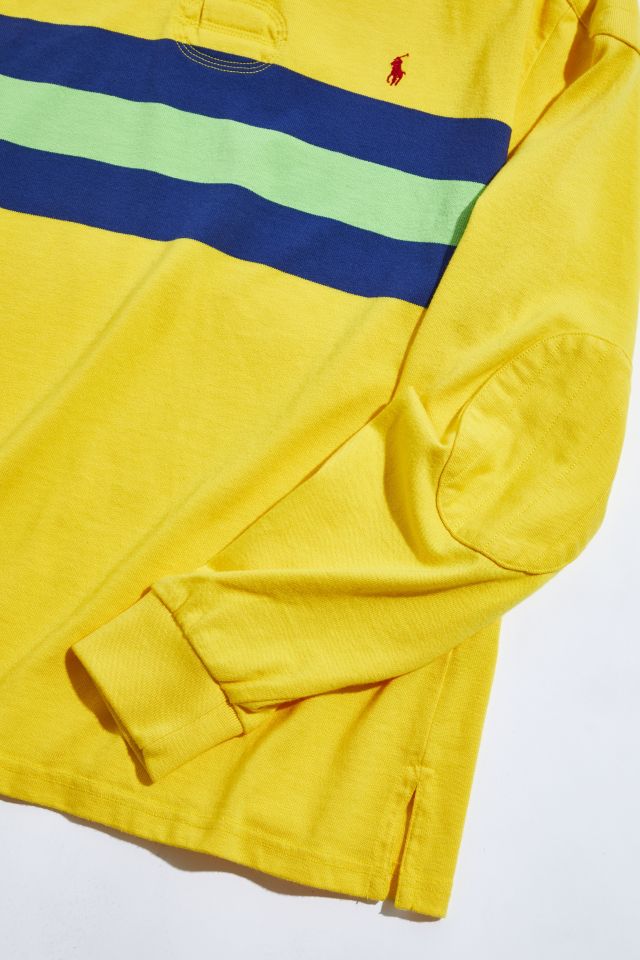 2nd Base Vintage Polo Ralph Lauren Yellow Rugby Shirt #2