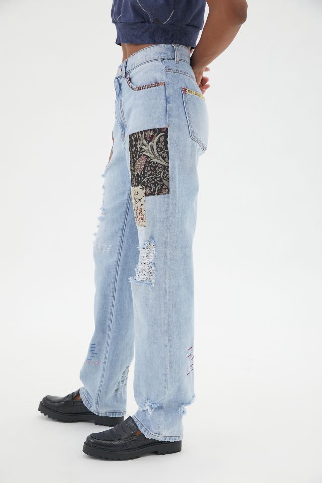 BDG High-Waisted Cowboy Jean – Printed Patchwork #3