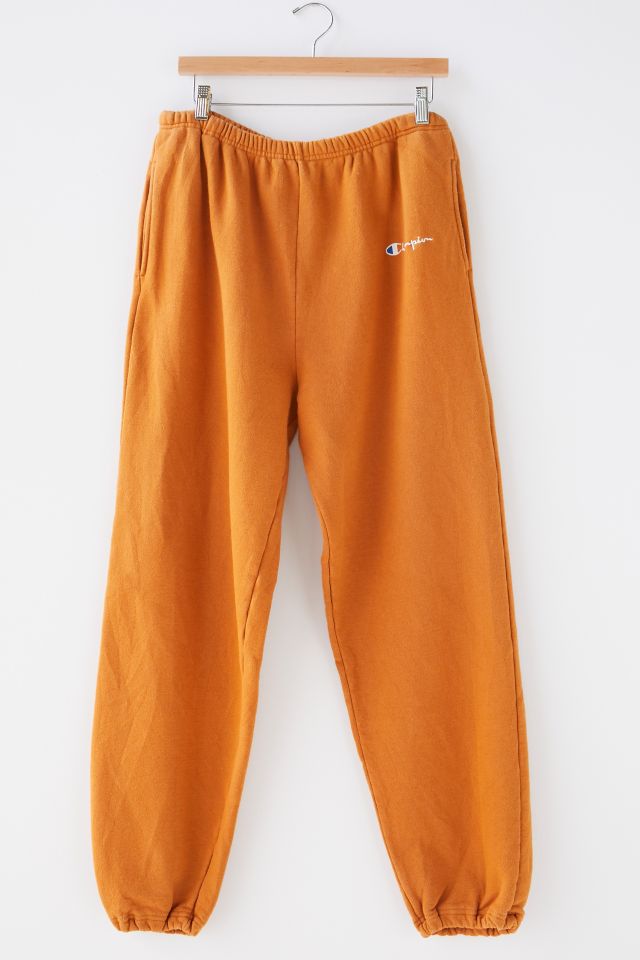 Champion orange sweatpants on sale