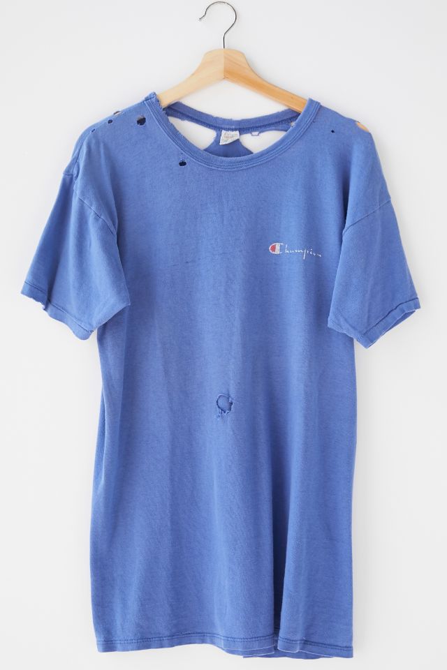 Vintage Champion Distressed Tee | Urban Outfitters Canada