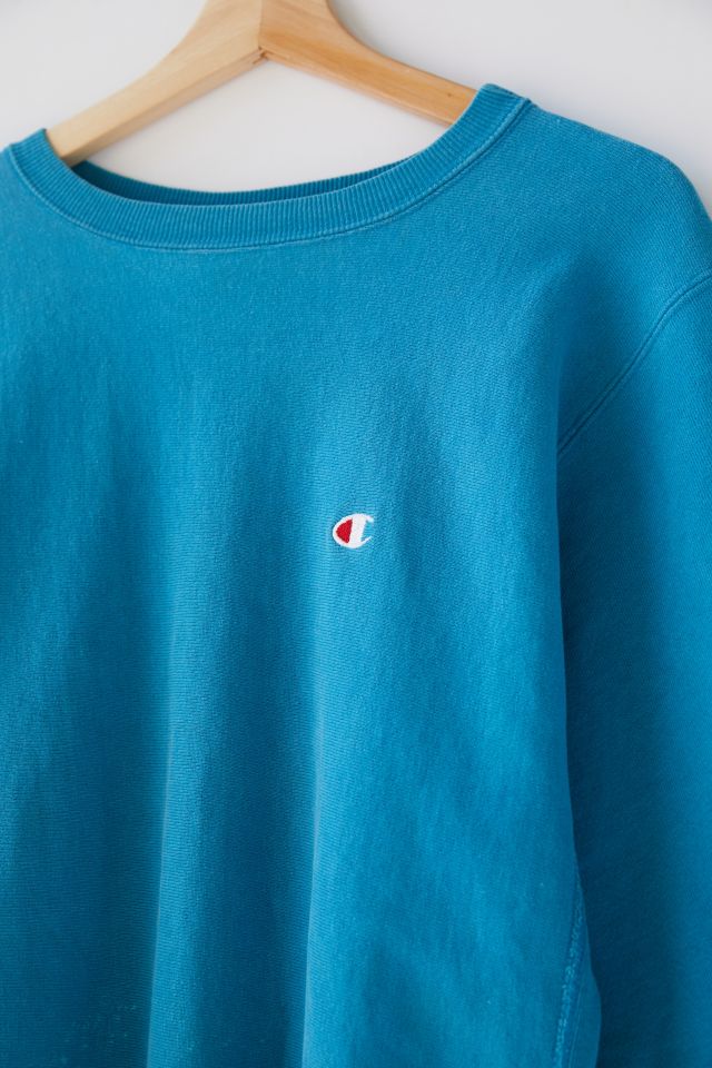 Vintage Champion Aqua Crew Neck Sweatshirt   #1